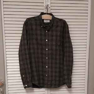 Portuguese Flannel Plaid Button-Up Shirt